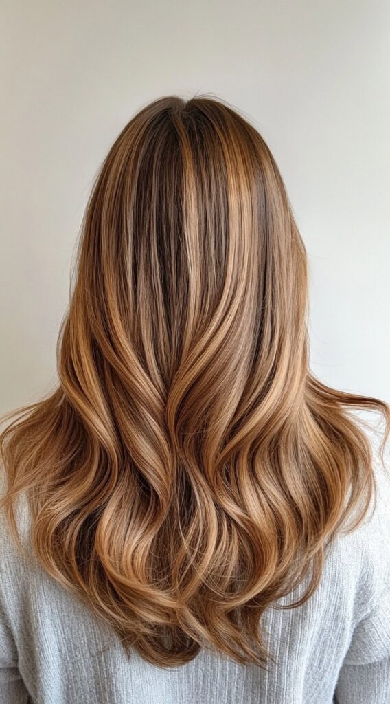 Warm Caramel Balayage with Honey Highlights: 17 Stunning Hairstyle Ideas to Enhance Your Look 17 voluminous caramel balayage with honey highlights