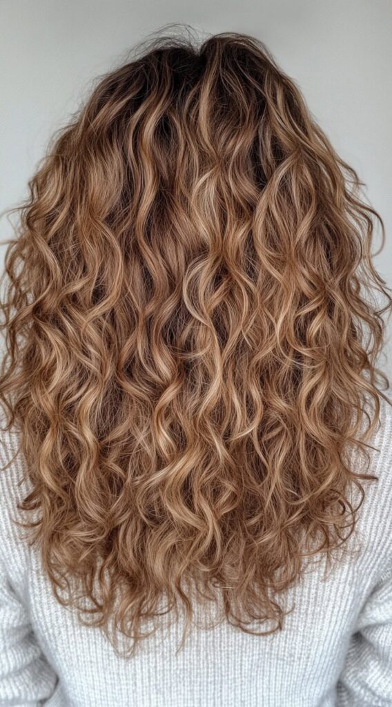 17 Honey Brown Balayage Ideas: Gorgeous Ideas for a Sun-Kissed Glow 11 voluminous curly honey brown balayage