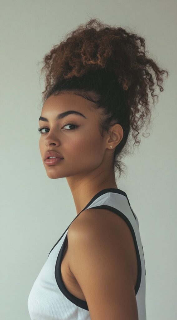 36 Top Basketball Hairstyles: Practical and Stylish Ideas for the Court 16 voluminous high puff