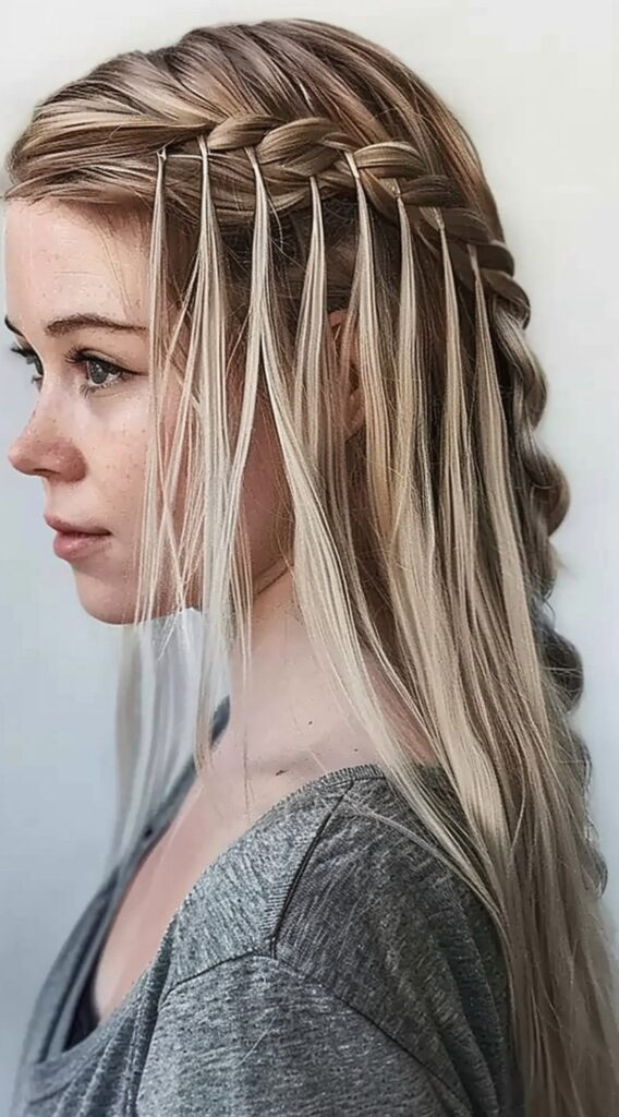 27 Hairstyles for Sensitive Scalp: Comfortable and Stylish Ideas to Try 26 waterfall braid