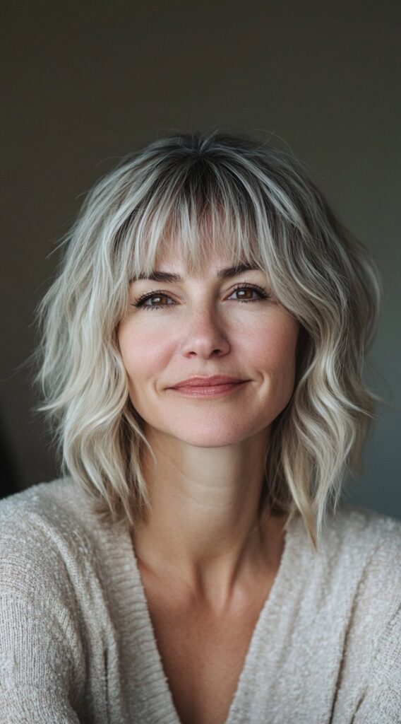 20 Volumizing Choppy Bob Hairstyles for Fine Hair 17 wavy blonde bob with bangs