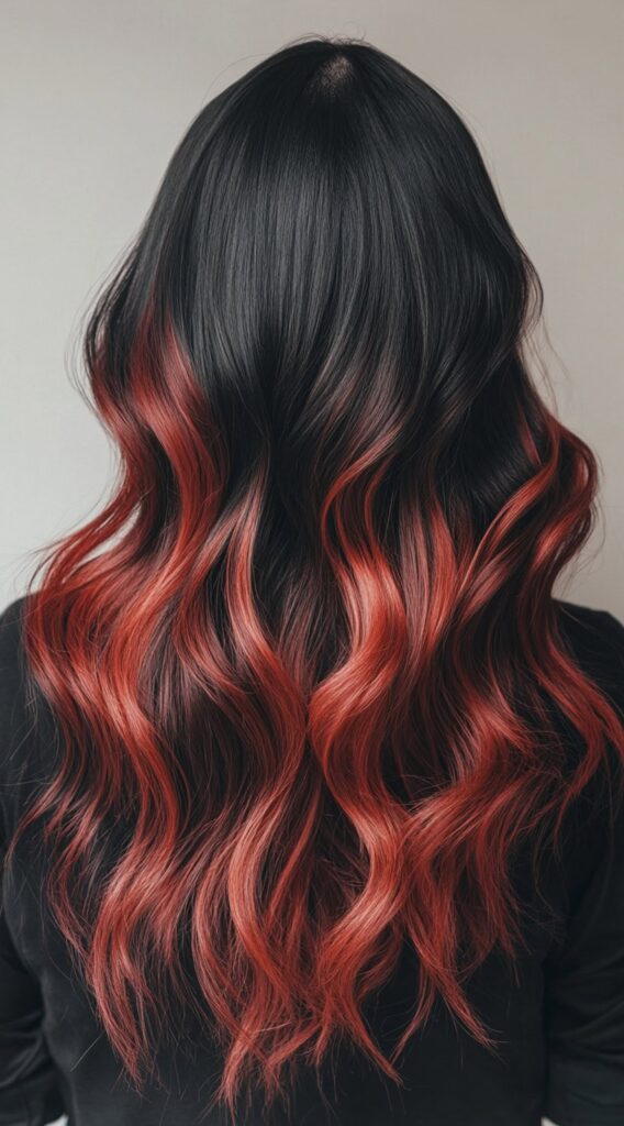 17 Red Copper Balayage Ideas: Stunning Ways to Add Warmth and Style to Your Hair 5 wavy copper gradient