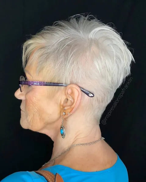 10 Best Hairstyles for Women Over 70 2 0 Gray Pixie for Fine Hair