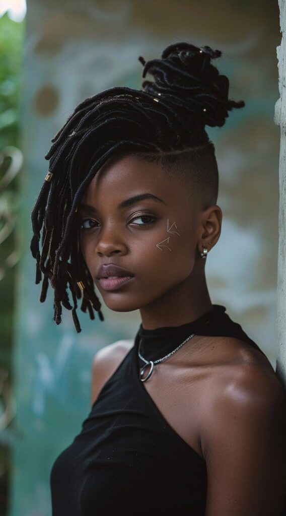 23 Locs with Undercut Women Hairstyles: Bold and Beautiful Ideas 10 00