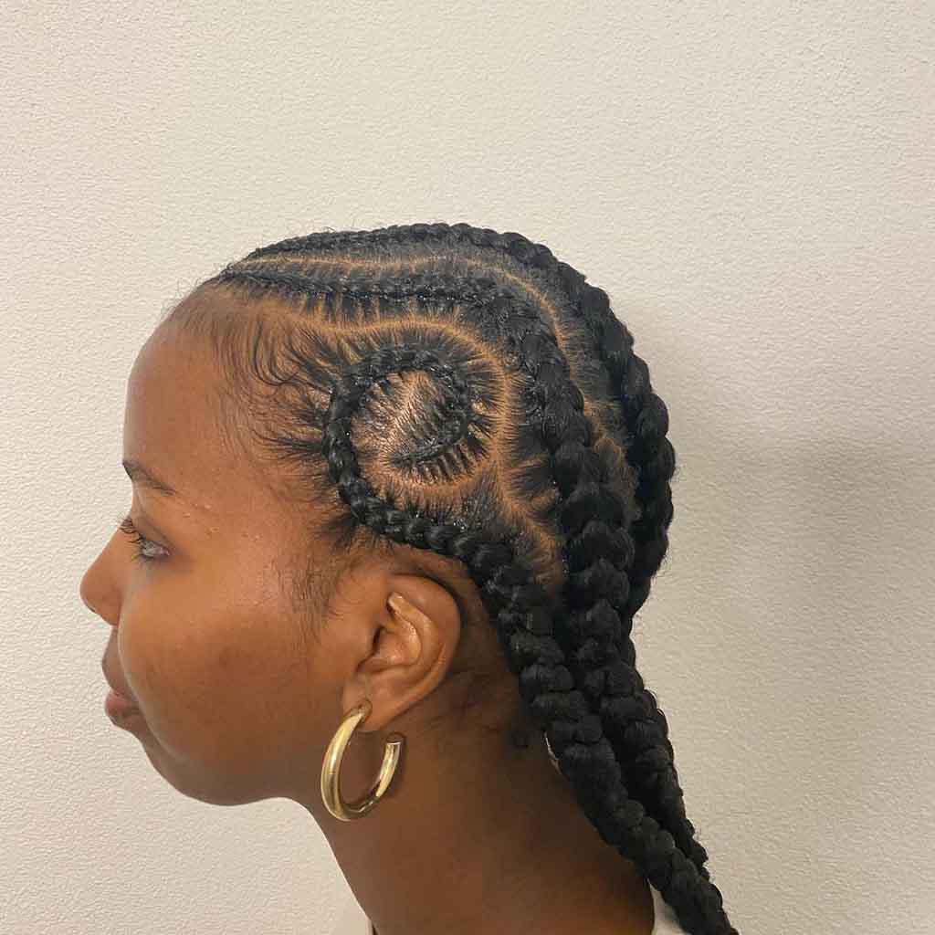 15 Twistiest Swirl Cornrows to Wow the Crowd! 14 0014 IMG 5552