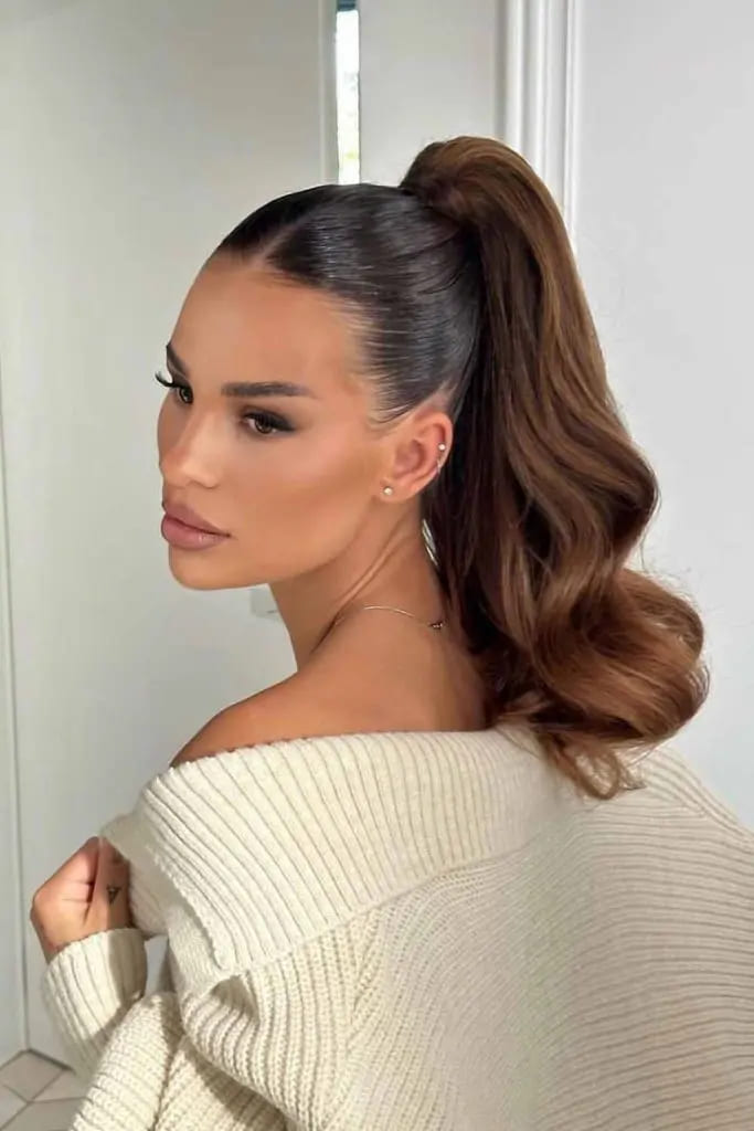 12 Hairstyles for Any and Every Hair Type 10 10. Sleek High Ponytail