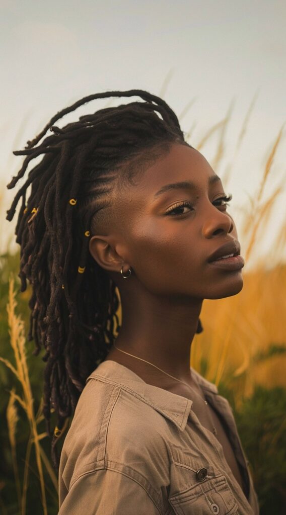 23 Locs with Undercut Women Hairstyles: Bold and Beautiful Ideas 1 11