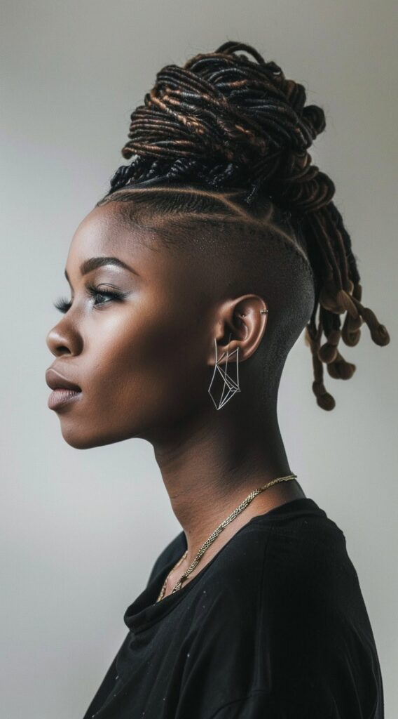 23 Locs with Undercut Women Hairstyles: Bold and Beautiful Ideas 11 111
