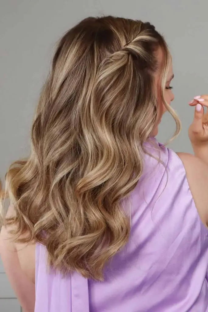 12 Hairstyles for Any and Every Hair Type 12 12. Twisted Half Updo 1