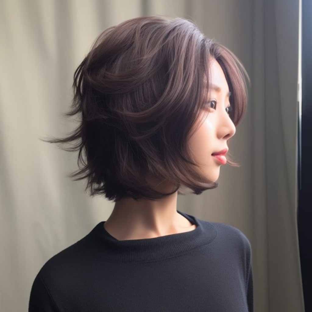 20 Best Fluffy Wolf Cut Ideas for Your Signature Style! 5 Layered Wavy Short Korean Wolf Cut