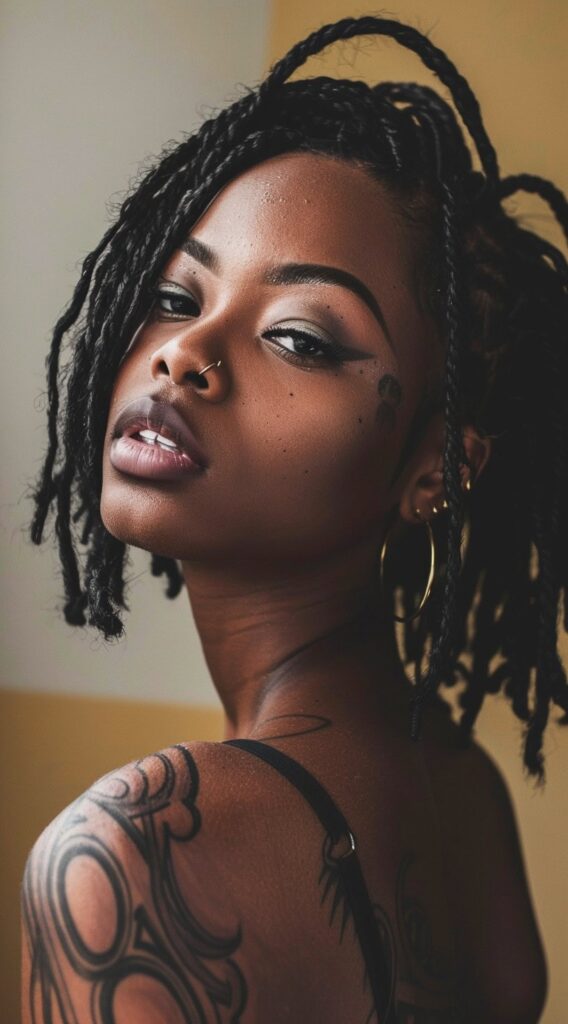 23 Locs with Undercut Women Hairstyles: Bold and Beautiful Ideas 19 1999