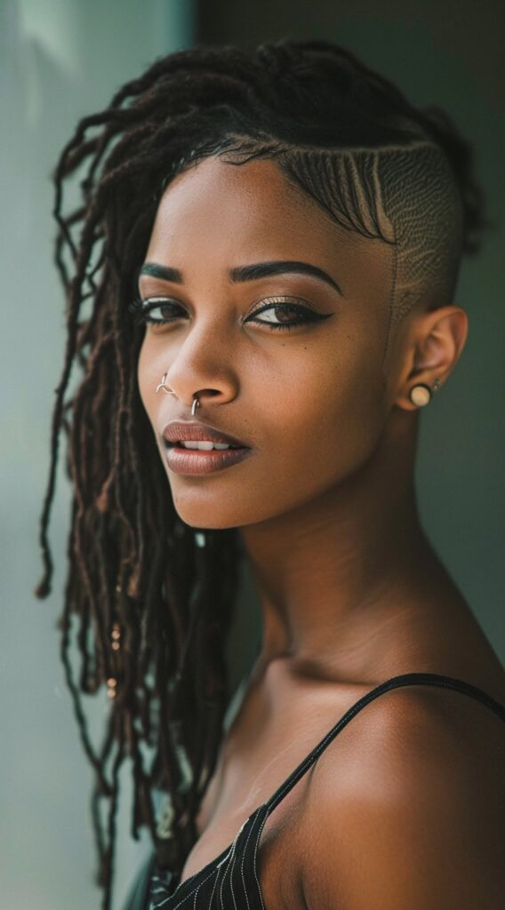 23 Locs with Undercut Women Hairstyles: Bold and Beautiful Ideas 21 21