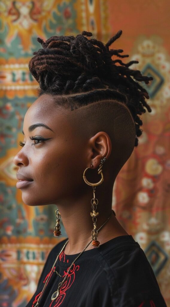 23 Locs with Undercut Women Hairstyles: Bold and Beautiful Ideas 12 222