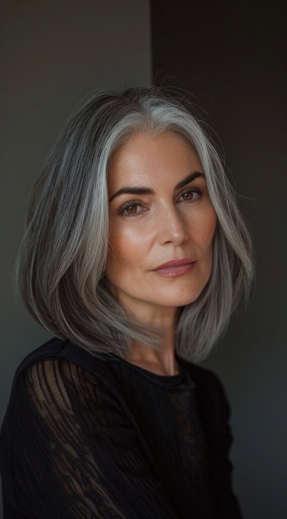 23 Salt and Pepper Hairstyles for Women Over 50 4 444 1