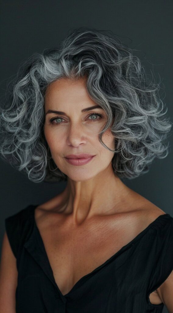 23 Salt and Pepper Hairstyles for Women Over 50 14 44444