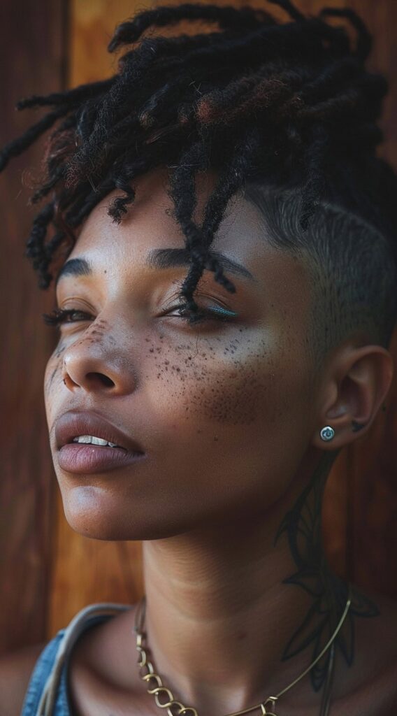 23 Locs with Undercut Women Hairstyles: Bold and Beautiful Ideas 5 55
