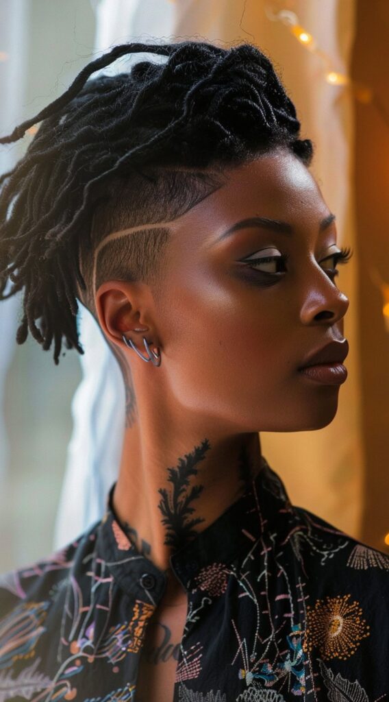23 Locs with Undercut Women Hairstyles: Bold and Beautiful Ideas 7 7