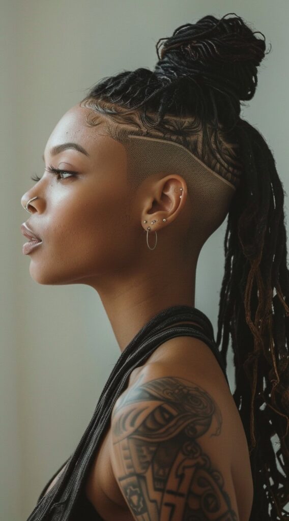 23 Locs with Undercut Women Hairstyles: Bold and Beautiful Ideas 8 8