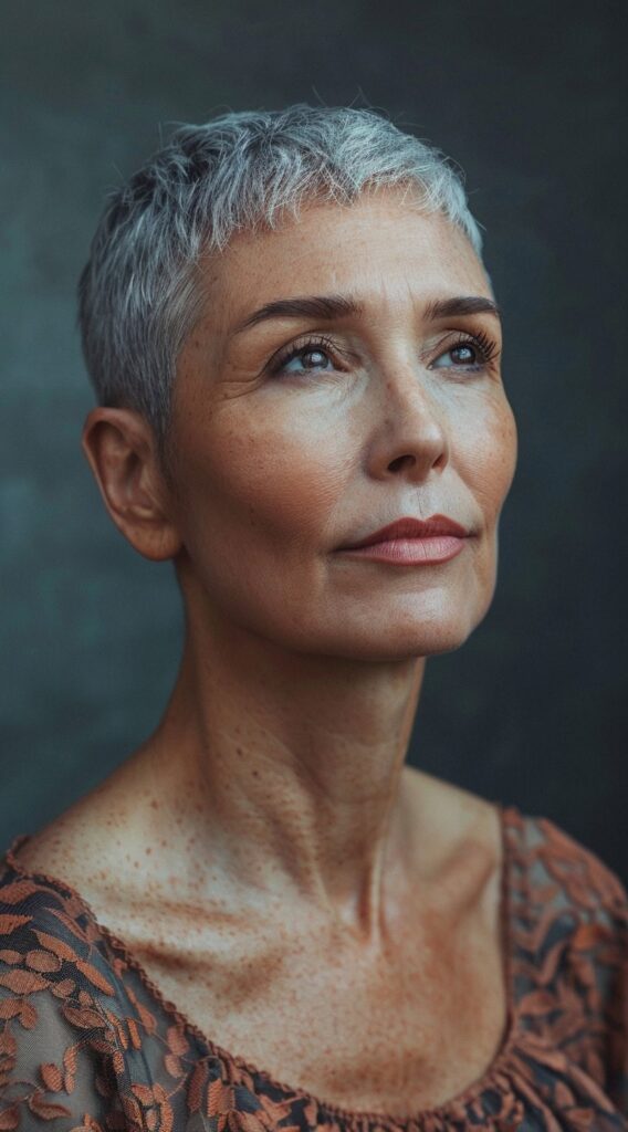 23 Salt and Pepper Hairstyles for Women Over 50 8 888