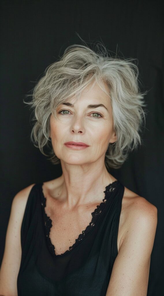 23 Salt and Pepper Hairstyles for Women Over 50 18 88888