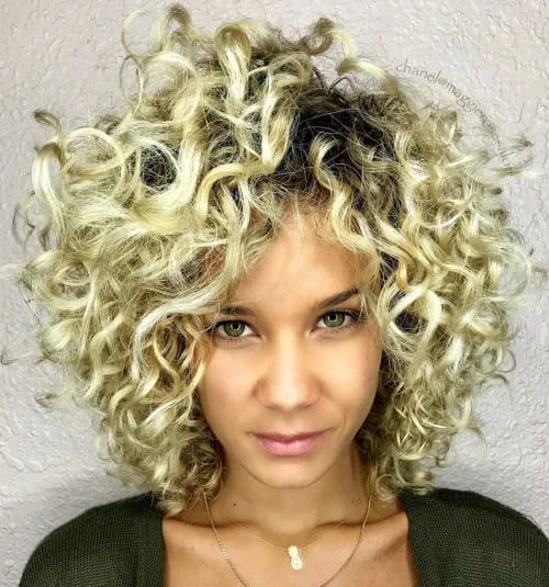 10 Latest Hairstyles for Naturally Curly Hair 9 9. Ravishing Golden Blonde Curly Hairstyle