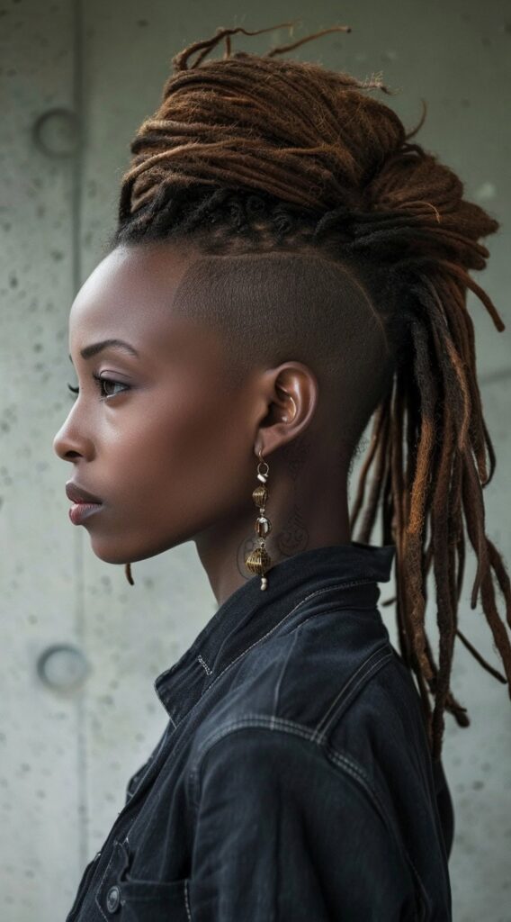 23 Locs with Undercut Women Hairstyles: Bold and Beautiful Ideas 9 9999