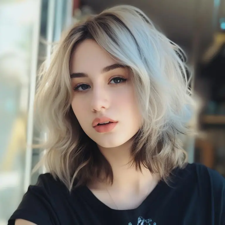 10 Short Wolf Cuts With Curtain Bangs 1 Bleached Bronde Wolf Cut