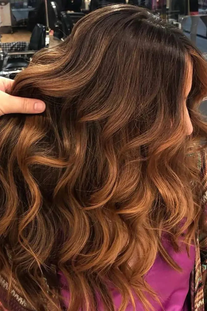 10 Amazing Fall Hair Color Ideas for Autumn 7 Caramel Ombre Waves