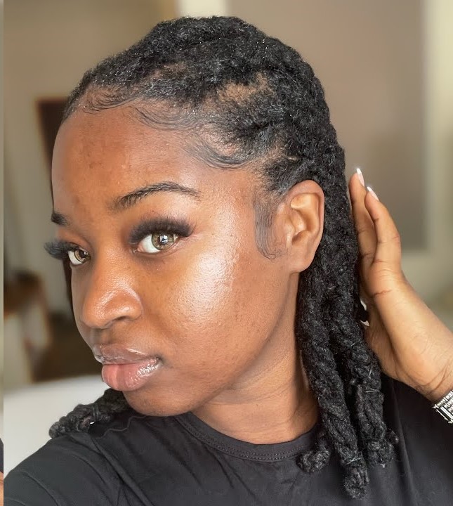 10 Locs Braids Ideas for Women 6 Cornrow Braids into Locs