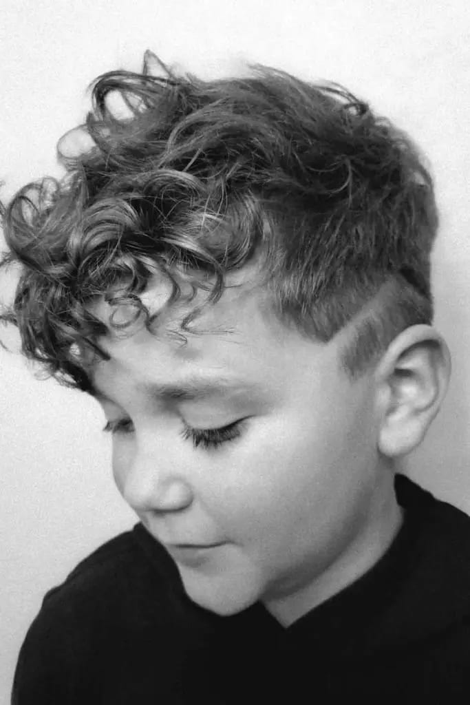 12 Charming Haircuts for Boys 11 Curly Undercut Hair