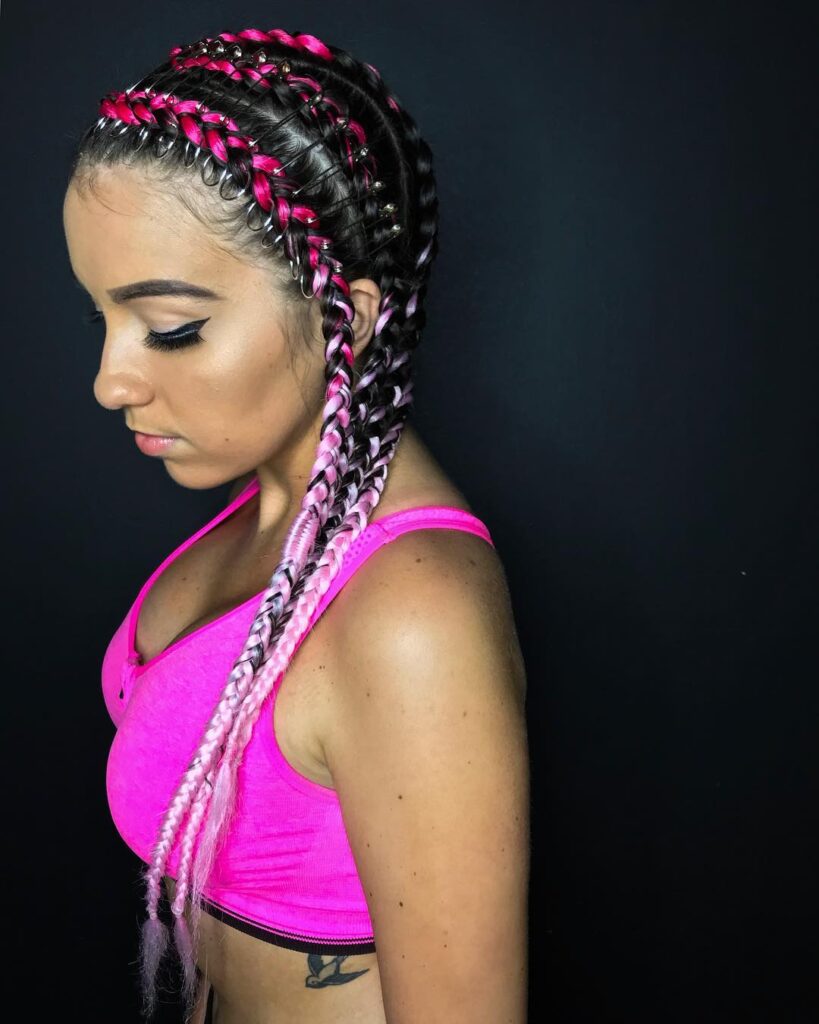 10 Stylish Halloween Hairstyles for Women 1 Edgy Braids Hairstyle 819x1024 1