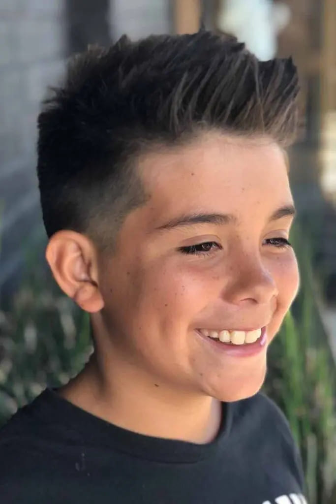 12 Charming Haircuts for Boys 10 Faced Spiky Cut