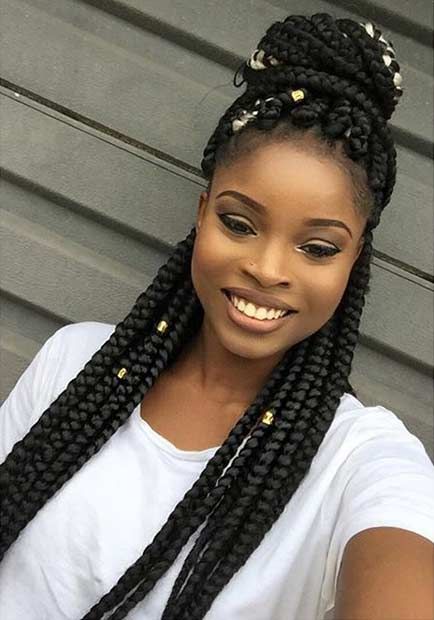 10 Poetic Justice Braid Hairstyles 8 Half Up Half Down Poetic Justice Braids