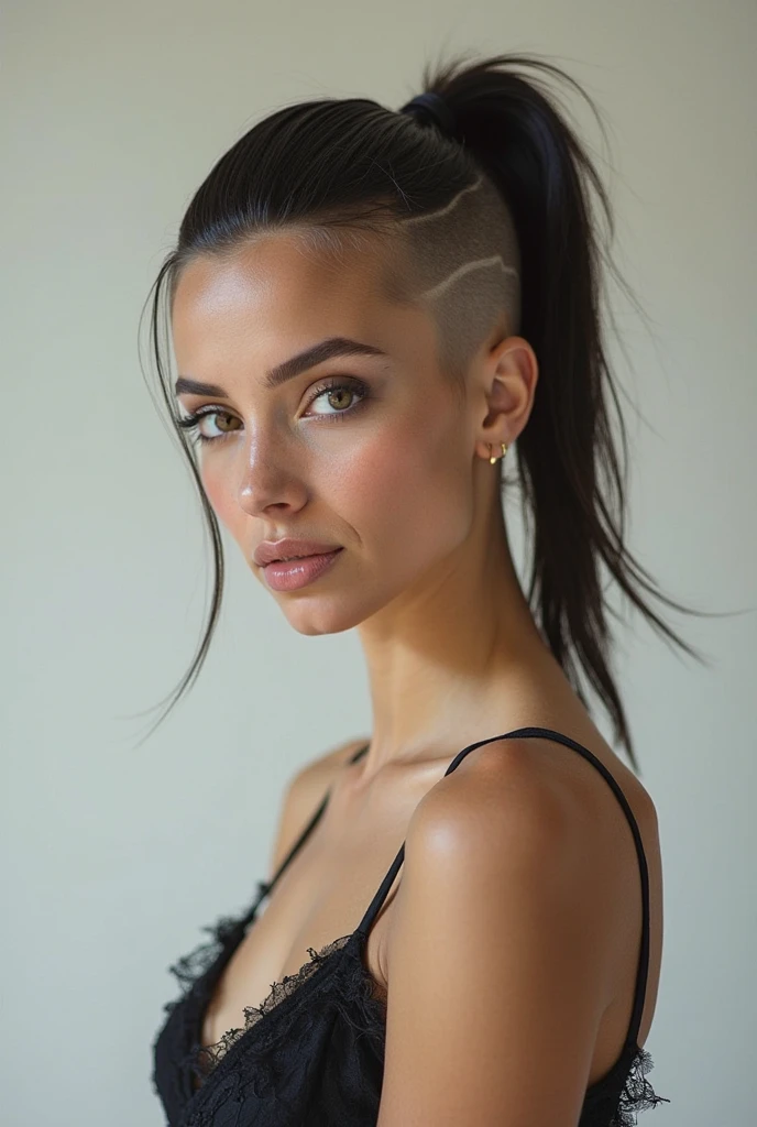 18 Shaved Sides with Ponytail for Black Women 9 High Ponytail with Sharp Undercut