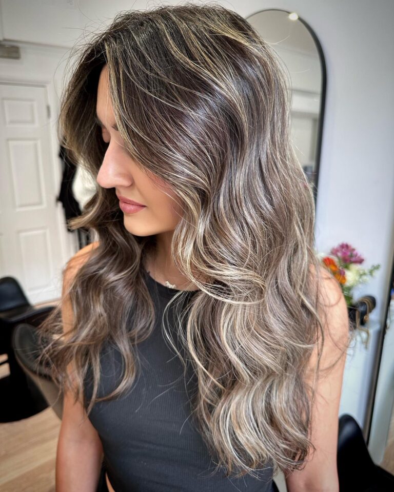12 Bright Sun-Kissed Brunette Hair Ideas 5 Honey Caramel Highlights on Brunette Hair 768x960 2