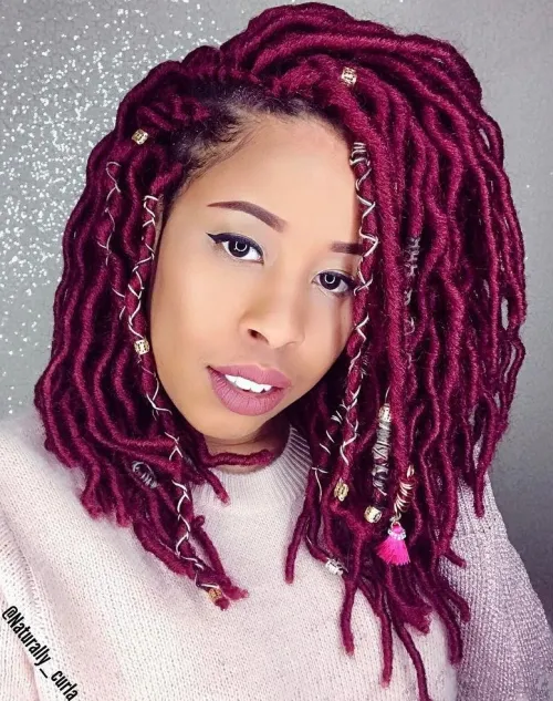 10 Artificial Dreadlocks for Women 7 Layered Faux Locs