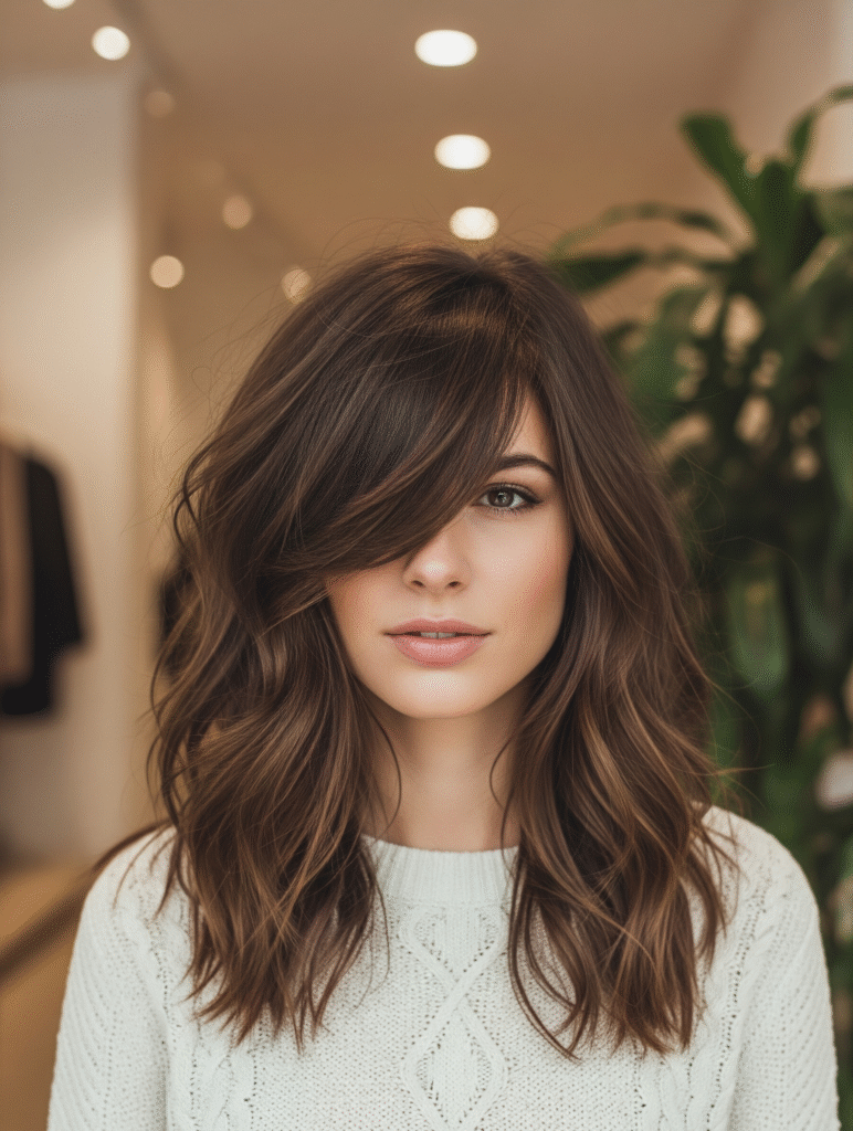 17 Bangs Covering One Eye Hairstyle Ideas 1 Long Tousled Bangs 1