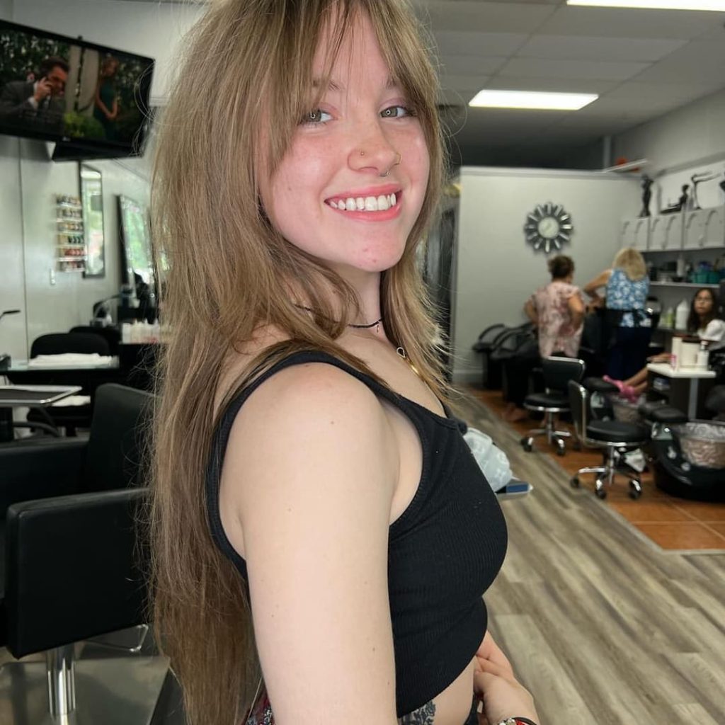27 Best Wolf Cut Hairstyles for Women for All Hair Types, Lengths and Colors! 5 Long Wolf Cut with Curtain Bangs hairbymonicaperez 1024x1024 1