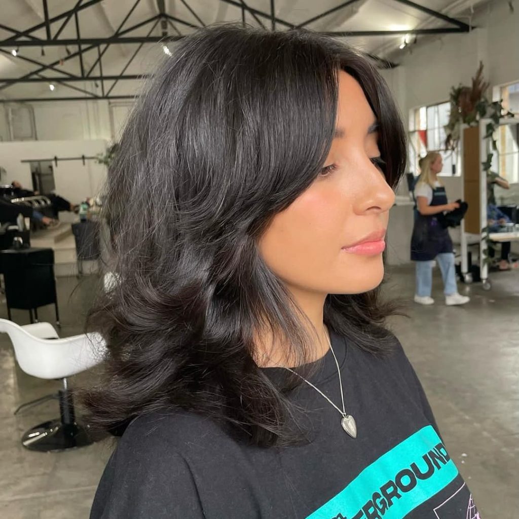 27 Best Wolf Cut Hairstyles for Women for All Hair Types, Lengths and Colors! 2 Medium Length Wolf Cut tom edwardsandco 1024x1024 1