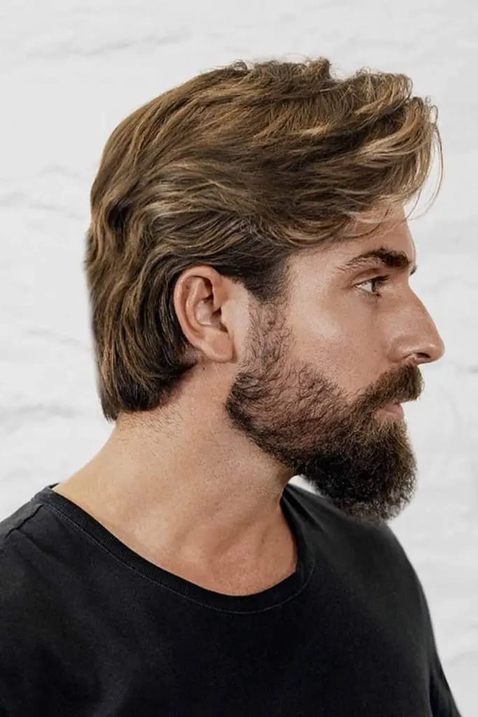 12 Flowy Haircut Ideas for Men 12 Polished Side Swept Flow