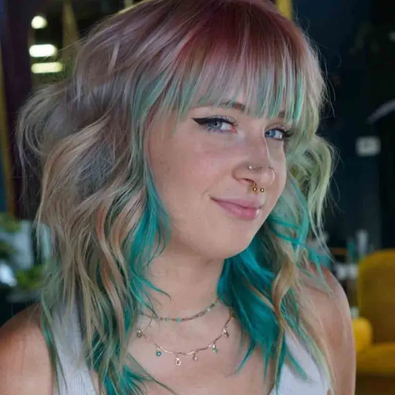 15 Best Shag Cut Ideas for Women 11 Razor Shag Cut in Multi Tone Colors 1