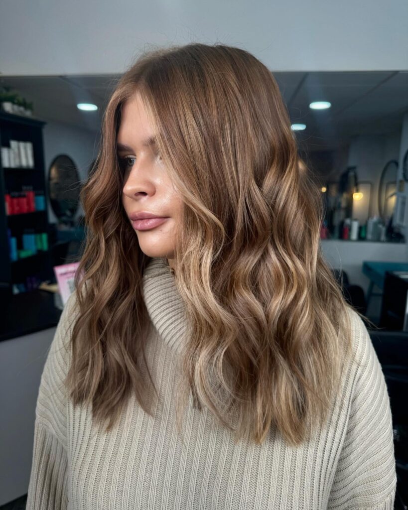 12 Bright Sun-Kissed Brunette Hair Ideas 1 Sandy Brown Balayage 819x1024 1