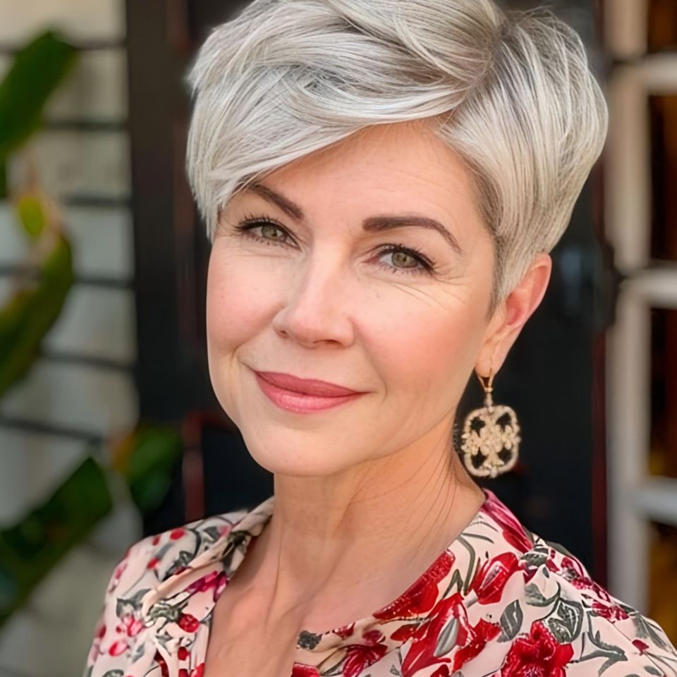 8 Haircut Styles for Older Women 1 Short Pixie Cut
