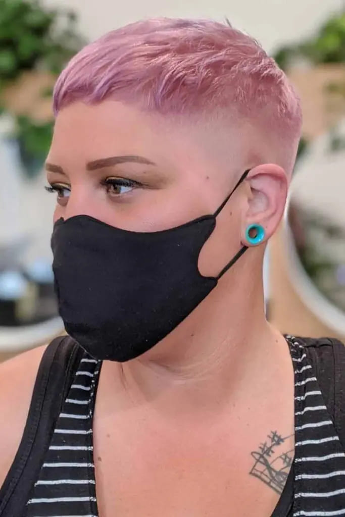 10 Sexy Hairstyles for Pink Hair 2 Short Side Shaved Pink