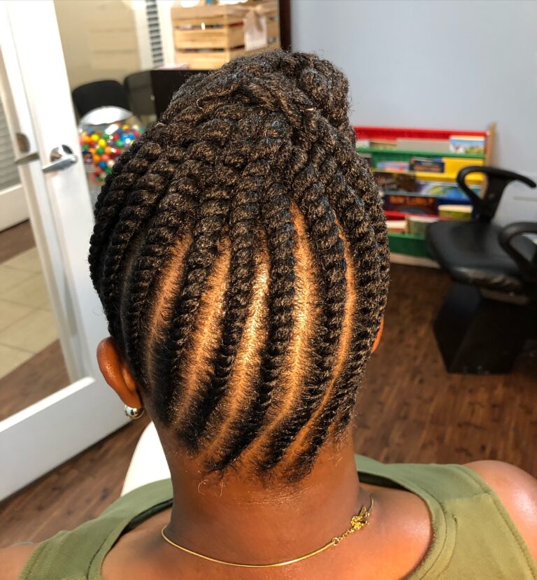 10 Locs Braids Ideas for Women 9 Twist Braided Locs 768x829 1
