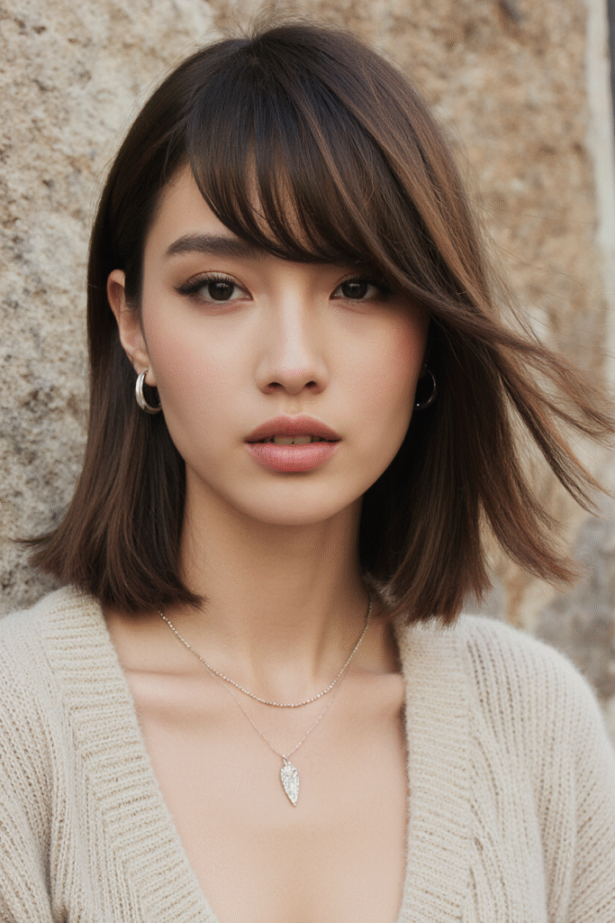 17 Bangs Covering One Eye Hairstyle Ideas 7 Undercut with Long Bangs