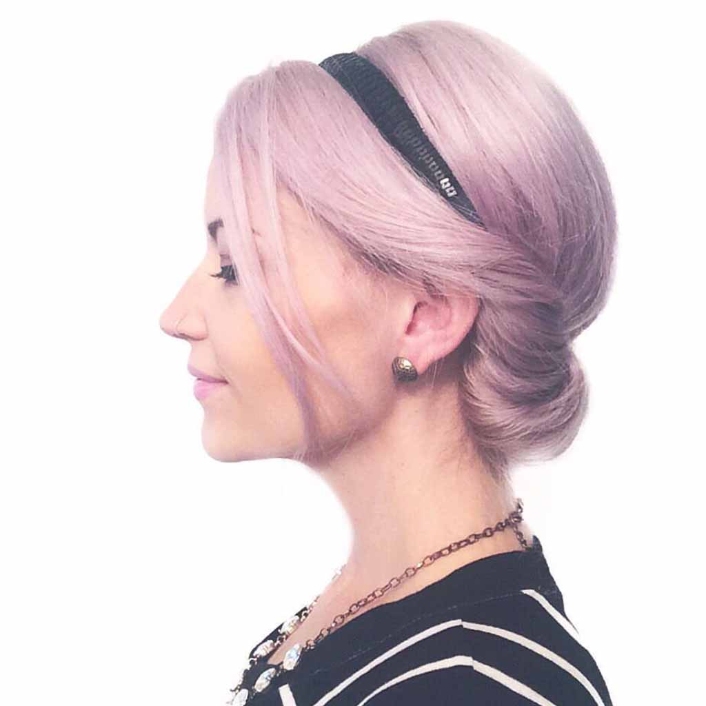 15 Fashionable Tucked Hairstyles! 2 Roll and Tuck Hair Into Hairband