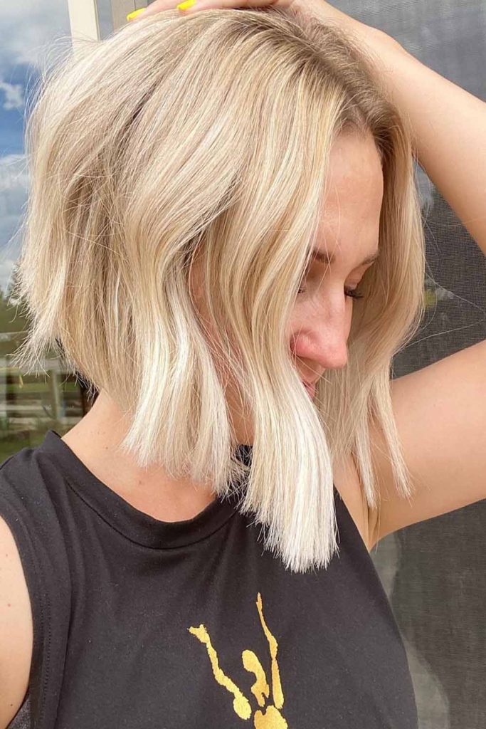 15 Classy Mom Cut Ideas for Busy Moms Seeking Effortless Style! 3 Blonde Wavy Angled Bob
