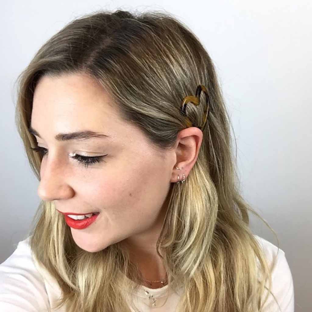 15 Fashionable Tucked Hairstyles! 4 Bronde Hair Tucked Behind the Ear With a Clip