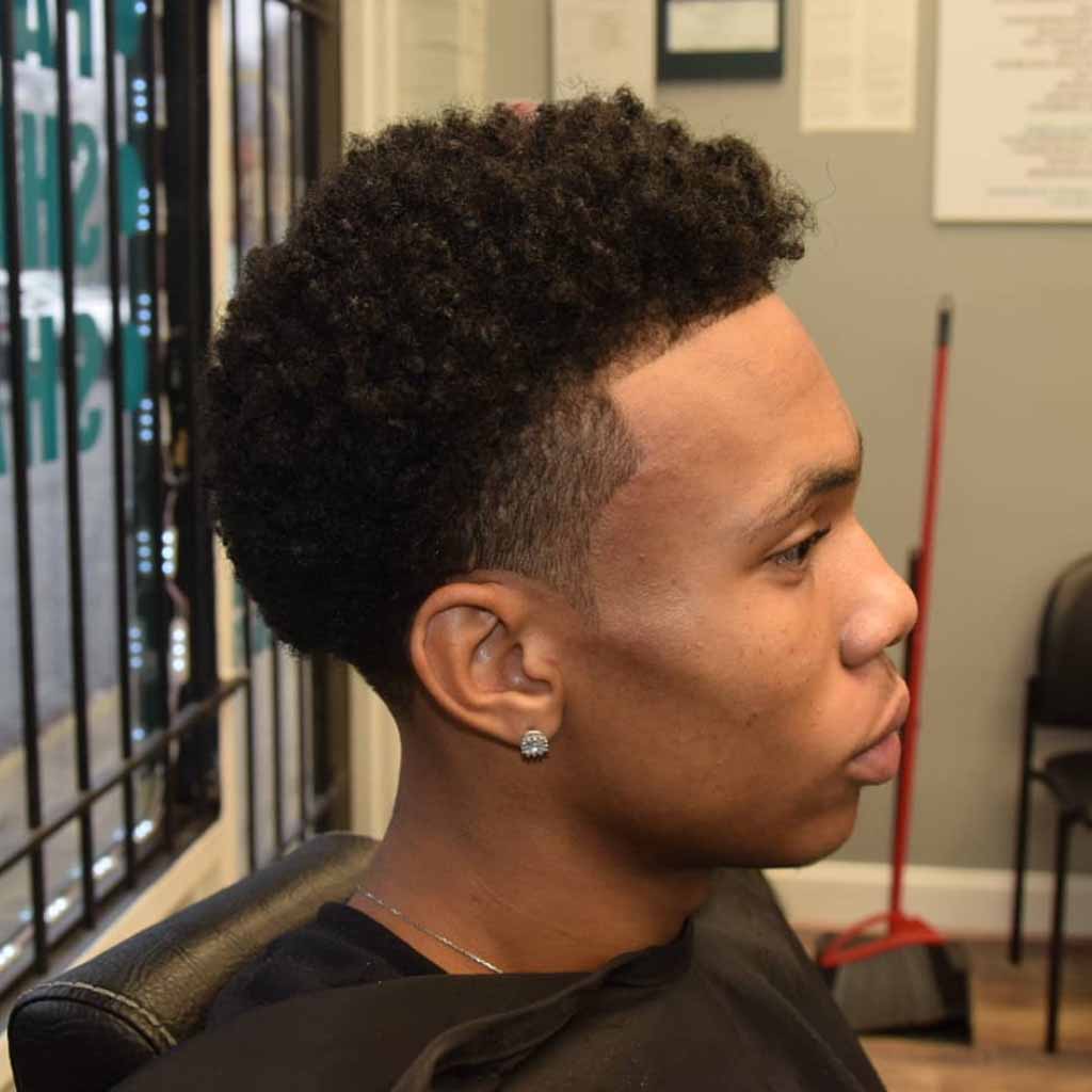 15 Modern Temple Fade Haircuts for Men! 4 Short Afro Hair Temple Taper Fade